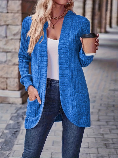 Josephine - Open Front Cardigan with Pockets for Women