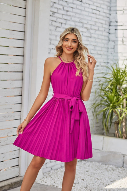 Claire – Strapless Pleated Sundress