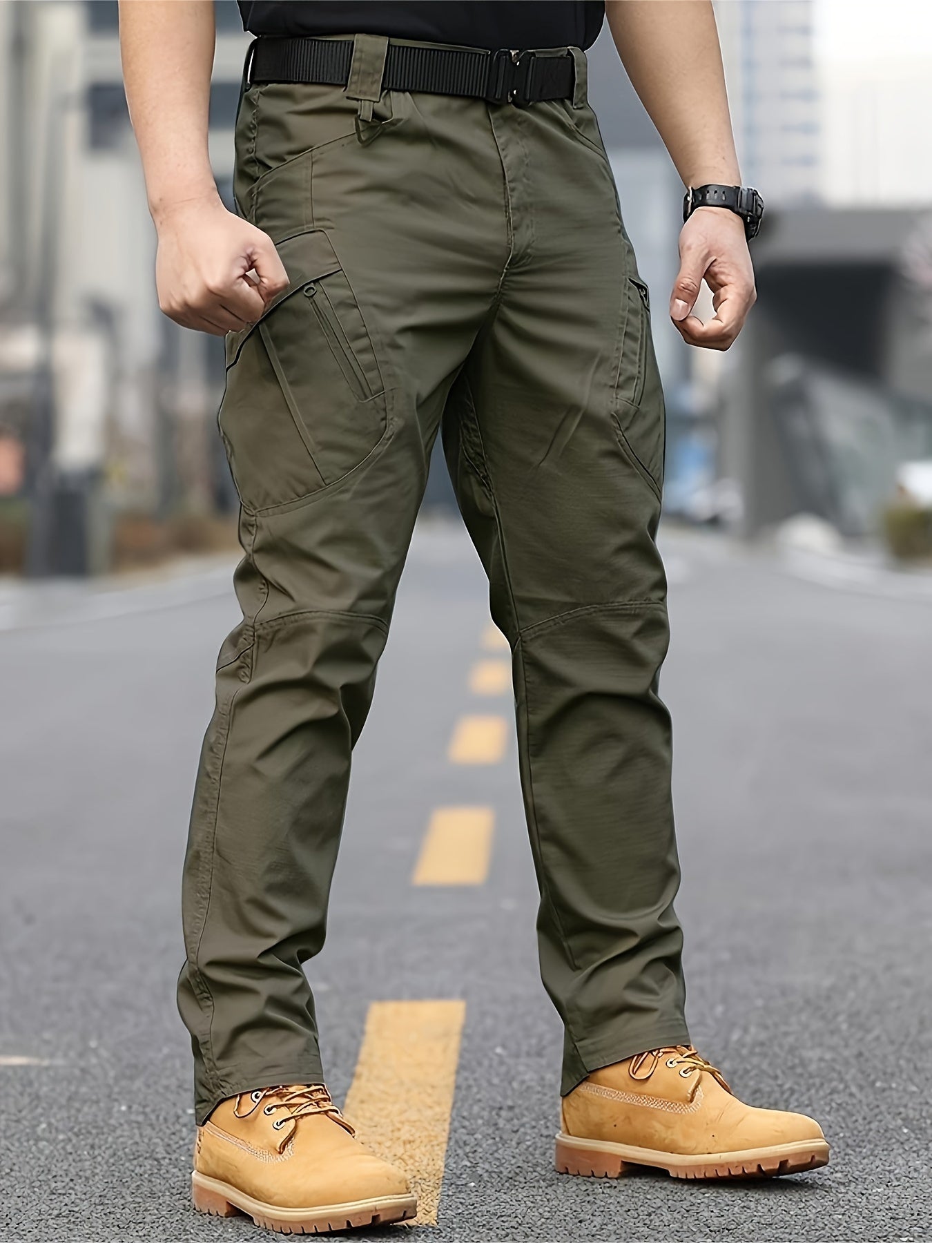 Glenn – Men's Casual Cargo Pants with Drawstrings