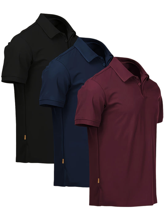 Logan - 3pcs Casual Polo Shirt Set for Men