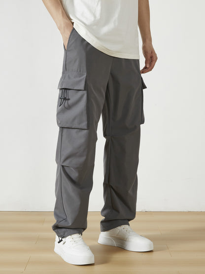 William - Casual Cargo Pants with Flap Pockets and Straight Leg for Men