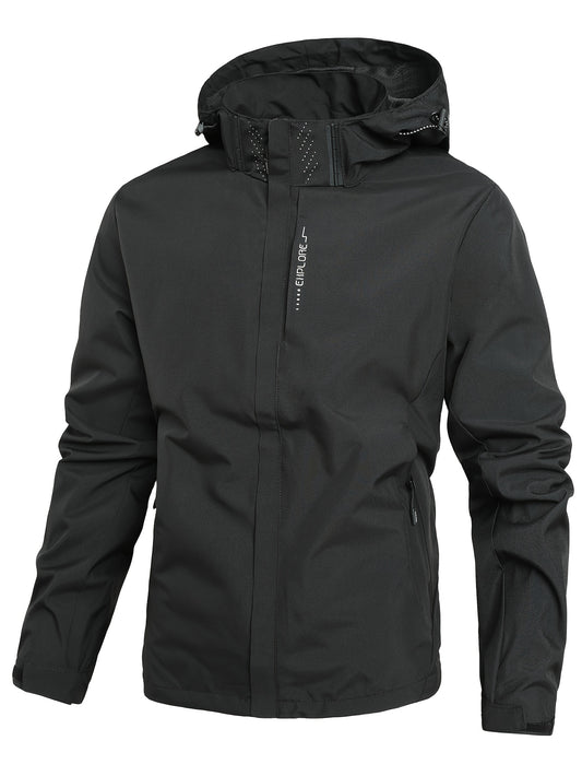 Galvin - Lightweight Waterproof Rain Jacket with Hood for Men