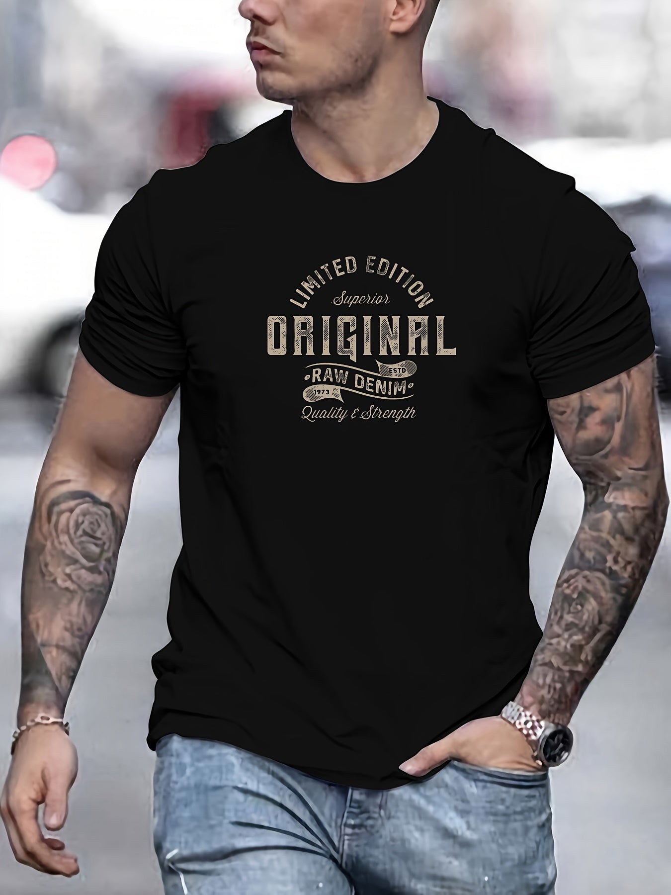 George - Casual Summer T-Shirt with ORIGINAL Graphic Print for Men