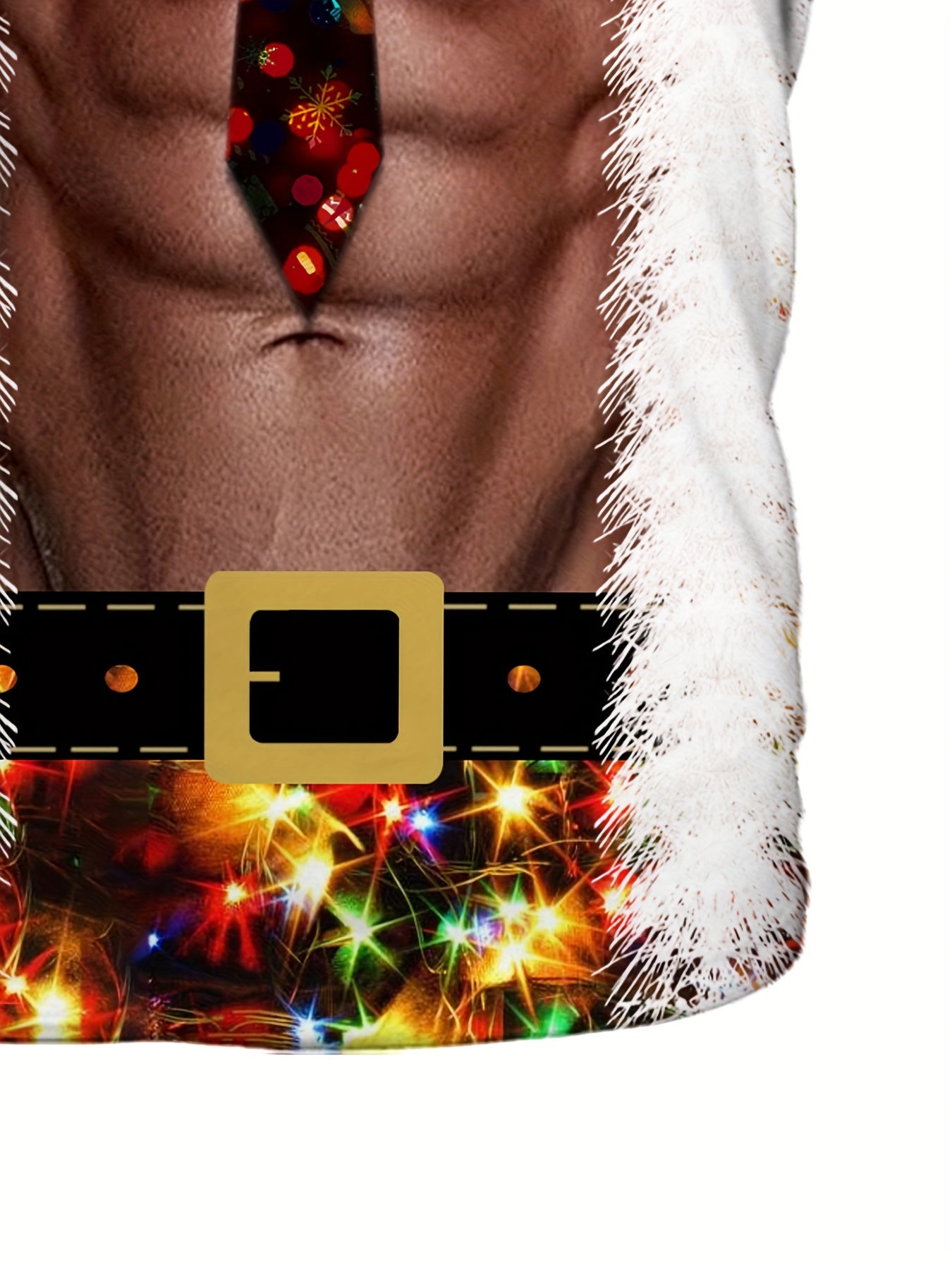 Mike - T-Shirt with 3D Christmas Santa Claus Print for Men