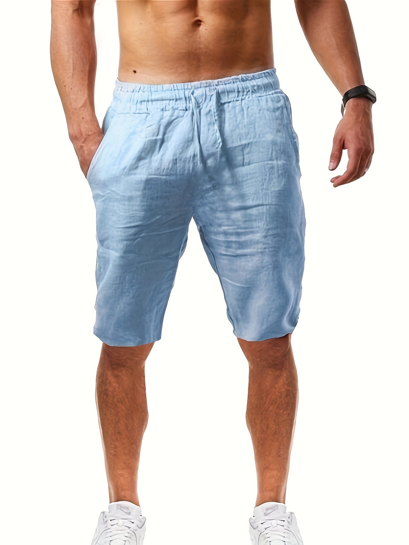 Sam – Men's Casual Breathable Shorts with Drawstring