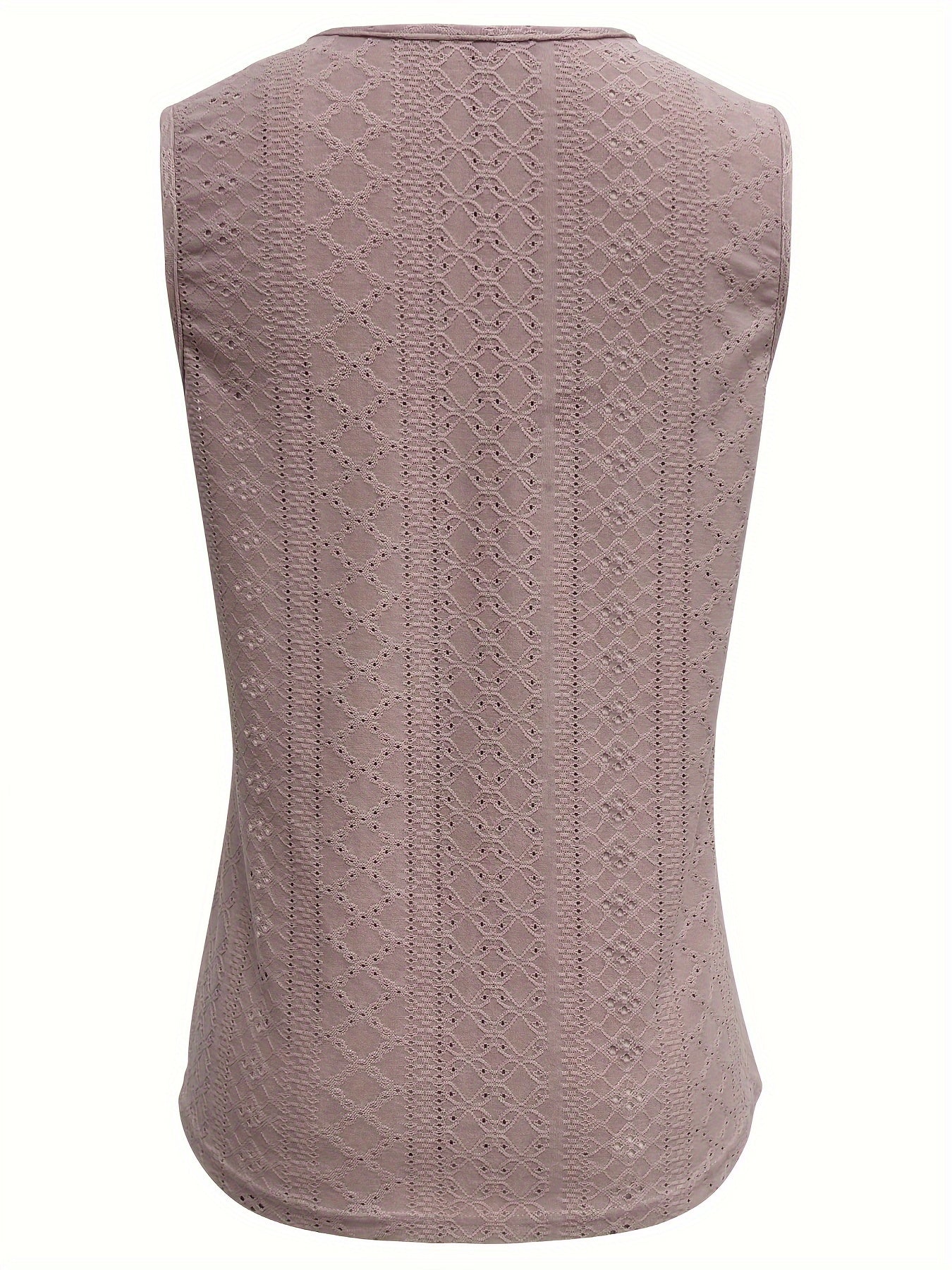 Zoe - Sleeveless Tank Top with Eyelet Design for Women