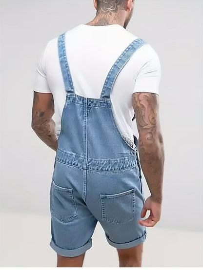 Edward – Men's Slim Fit Denim Overalls