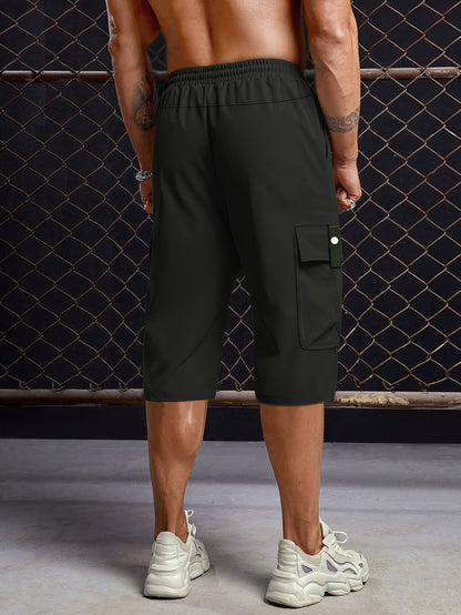 James - Cargo Shorts with Multi Pockets and Drawstring for Men