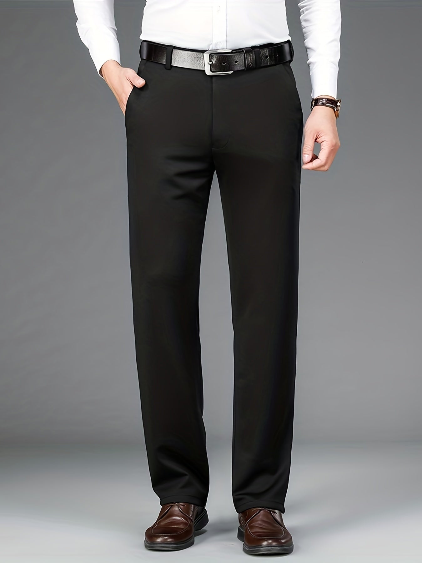 Harrison - Classic Design Trouser Pants with Slightly Stretch for Men