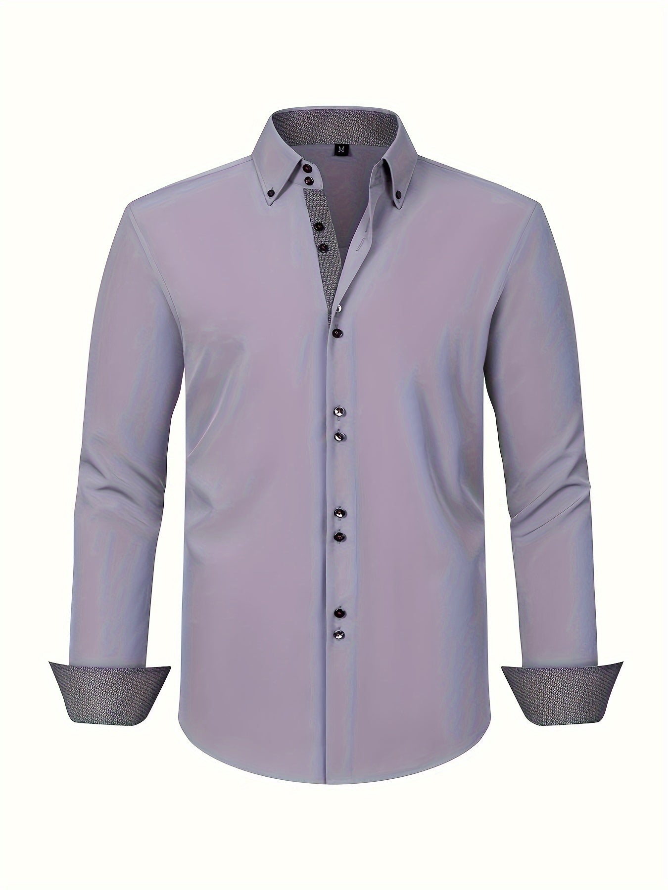 Anthony - Elegant Formal Long Sleeve Button Up Shirt for Men