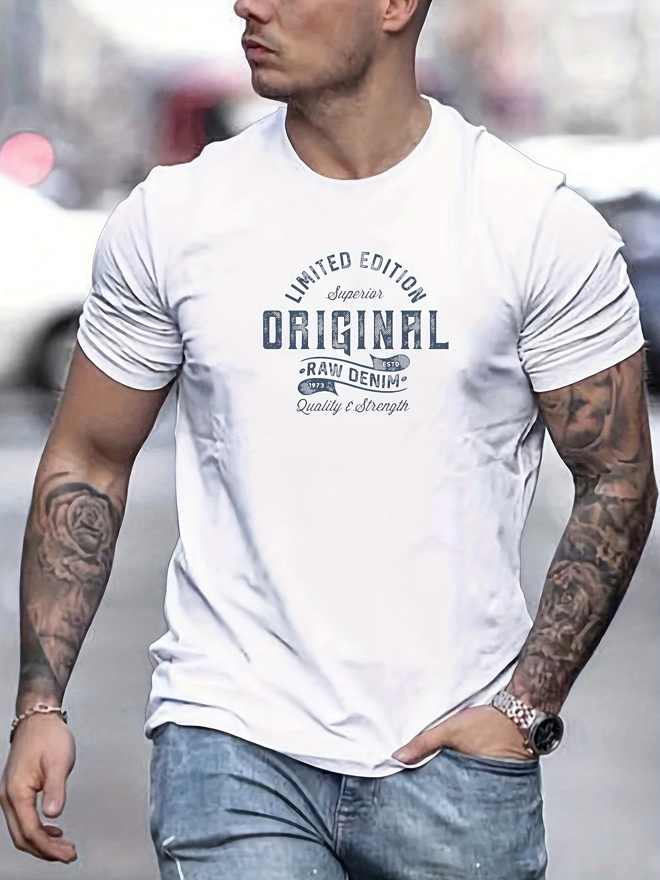 George - Casual Summer T-Shirt with ORIGINAL Graphic Print for Men