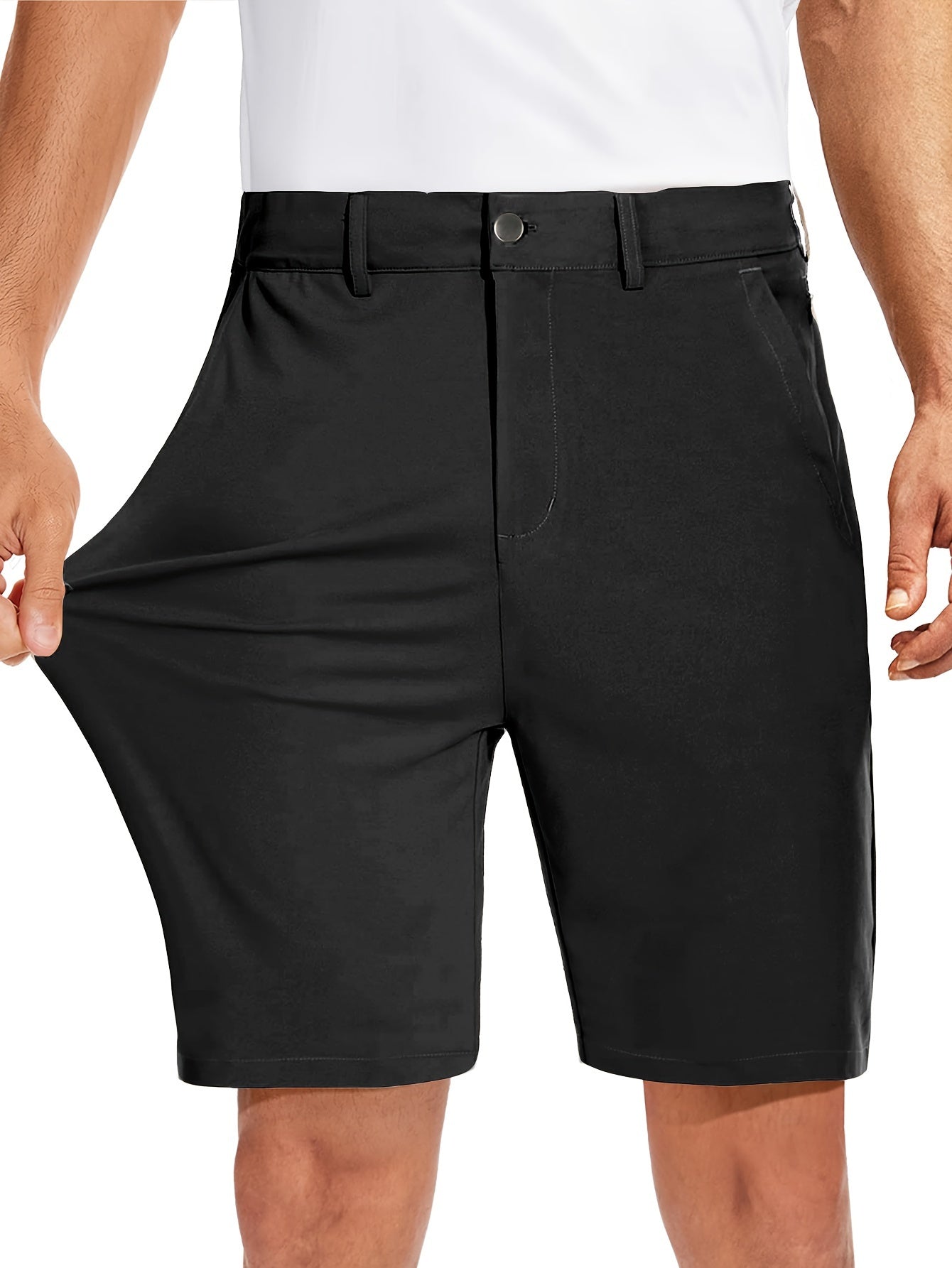 Richard - Quick-Dry Golf & Hiking Shorts with 4 Pockets and Invisible Zipper Detail for Men