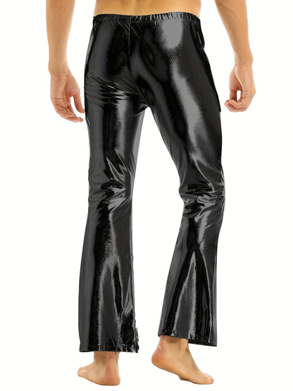 Jeffrey – Men's Shining Flare Leg Pants