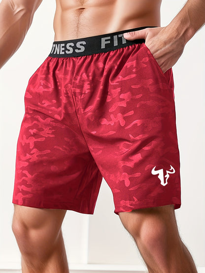 Alan – Men's Bull Print Casual Sports Shorts