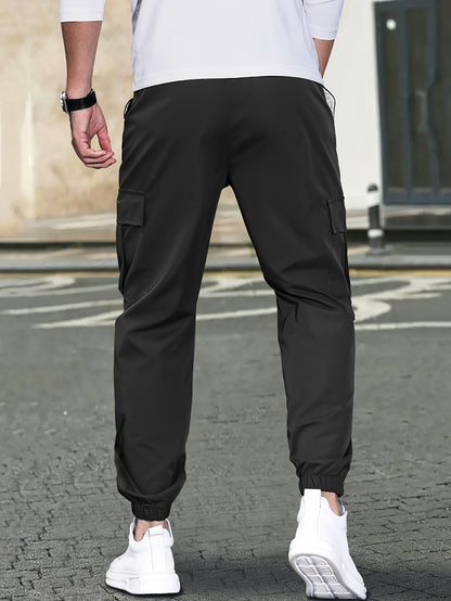 Brett - Trendy Cargo Pants with Side Pocket and Drawstring for Men