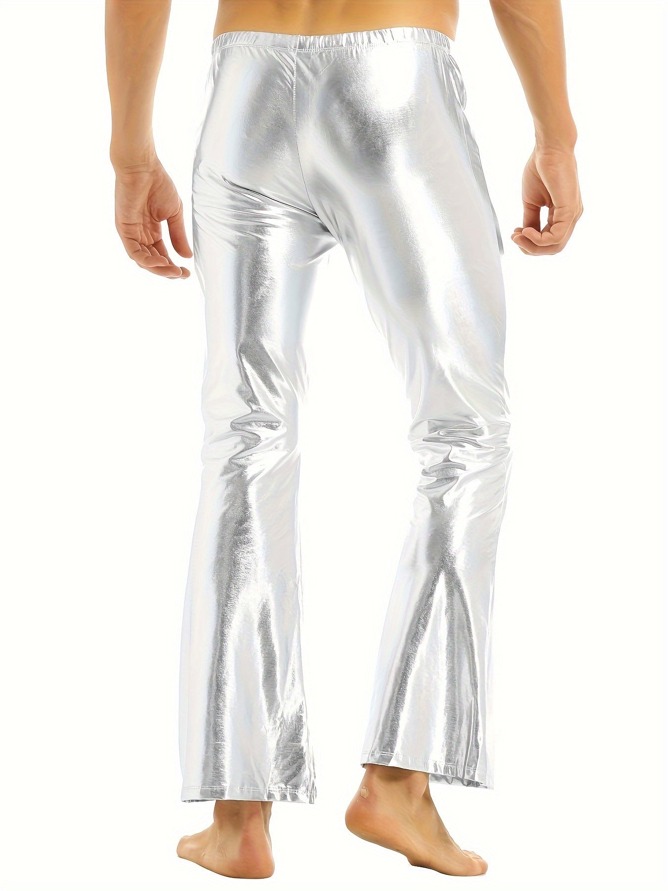 Jeffrey – Men's Shining Flare Leg Pants