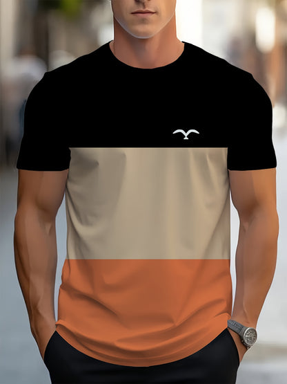 Derek – Men's Color Block Summer T-Shirt