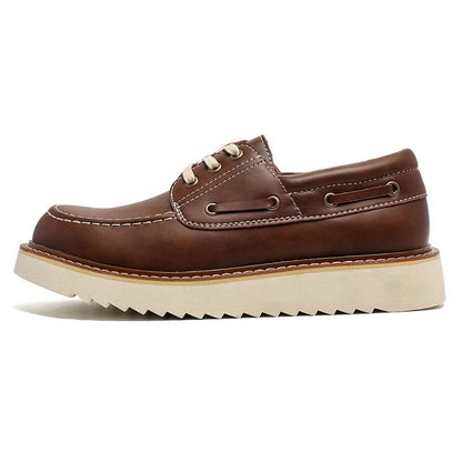 Miles - Men's Casual Leather Boat Shoes