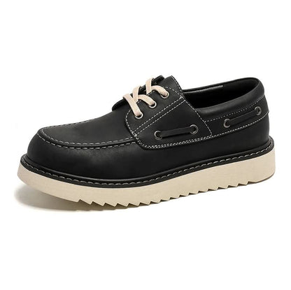 Miles - Men's Casual Leather Boat Shoes