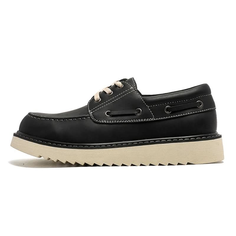 Miles - Men's Casual Leather Boat Shoes