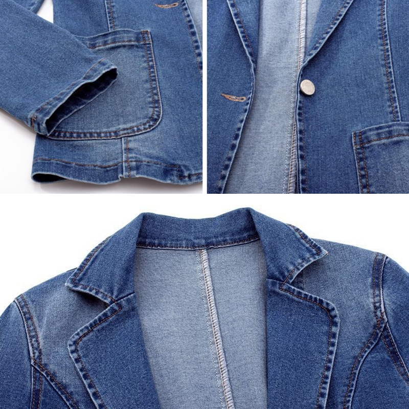 Natalie - Women's Denim Blazer