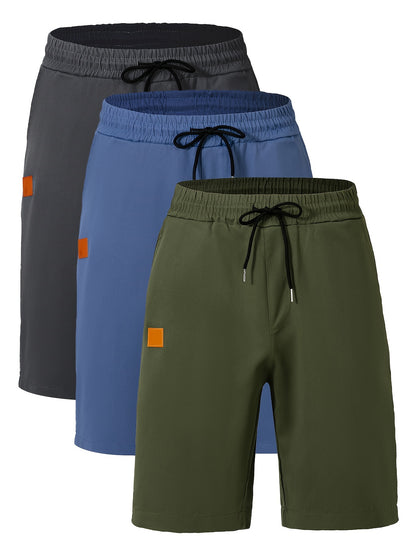 Willian - 3 Pieces Sports Drawstring Shorts Set for Men