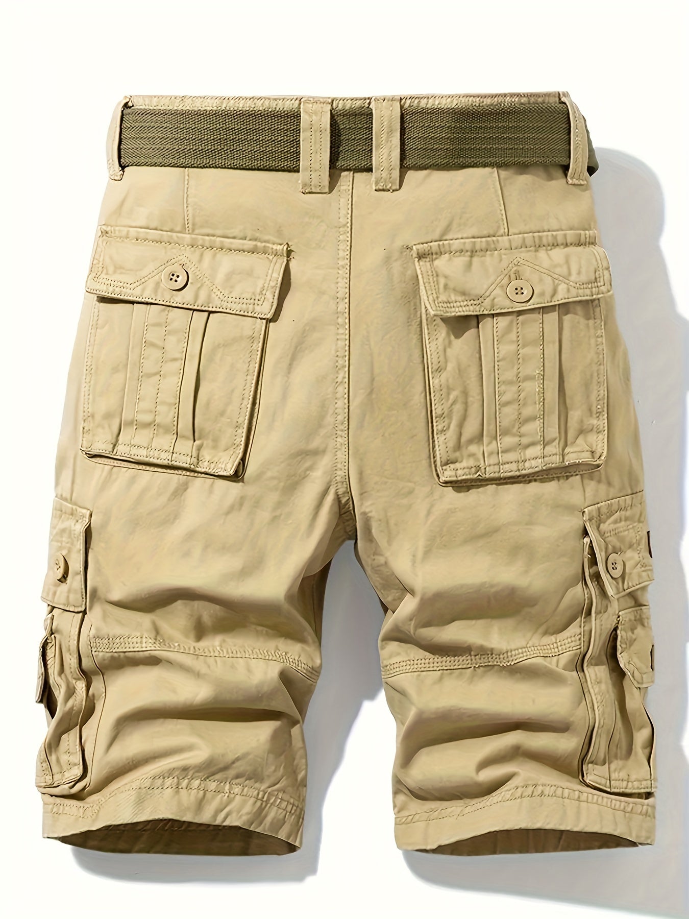 Jerry - Classic Design Cargo Shorts with Multi Pocket and Belt for Men