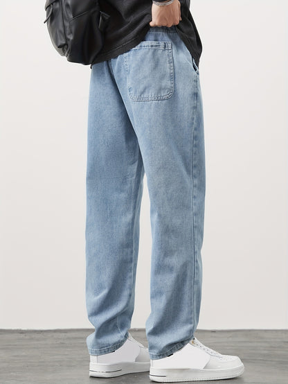 Tim – Casual Washed Denim Pants with Pockets