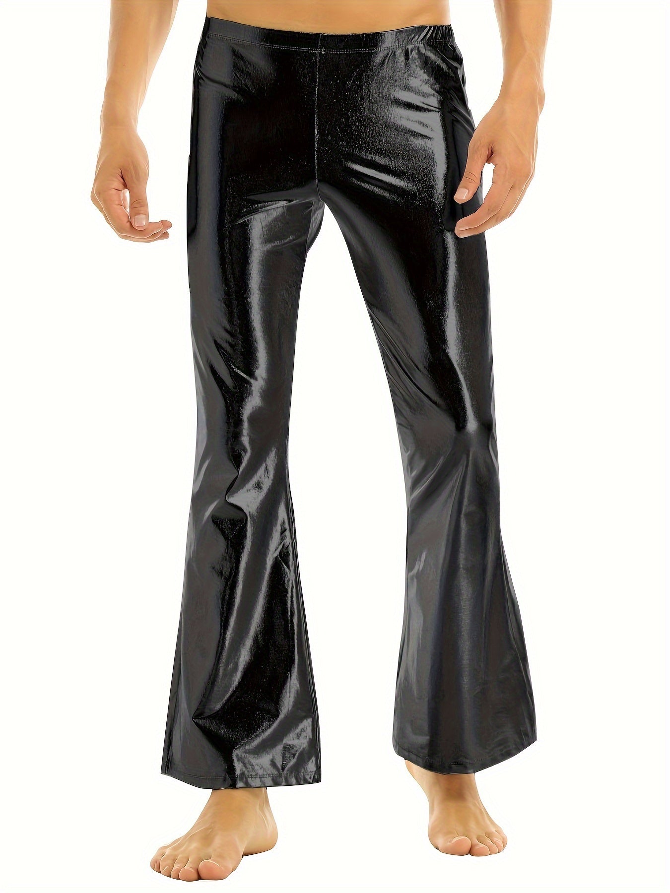 Jeffrey – Men's Shining Flare Leg Pants