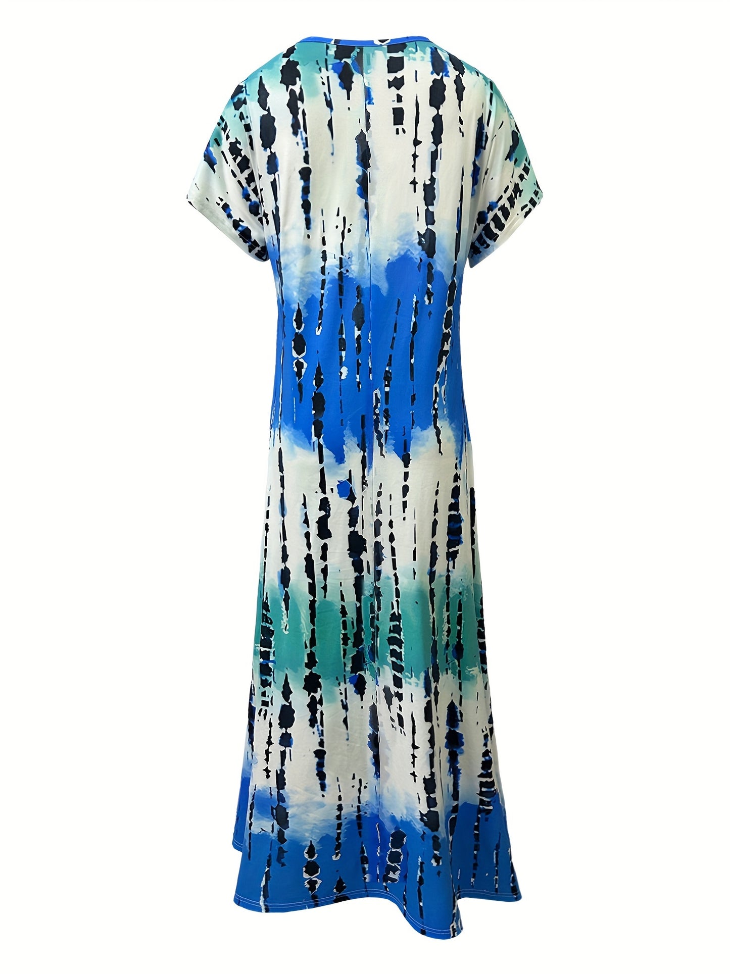 Lea - Tie Dye V-Neck Dress for Women