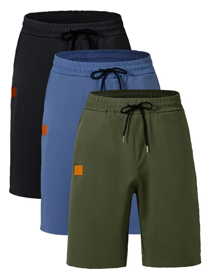 Willian - 3 Pieces Sports Drawstring Shorts Set for Men