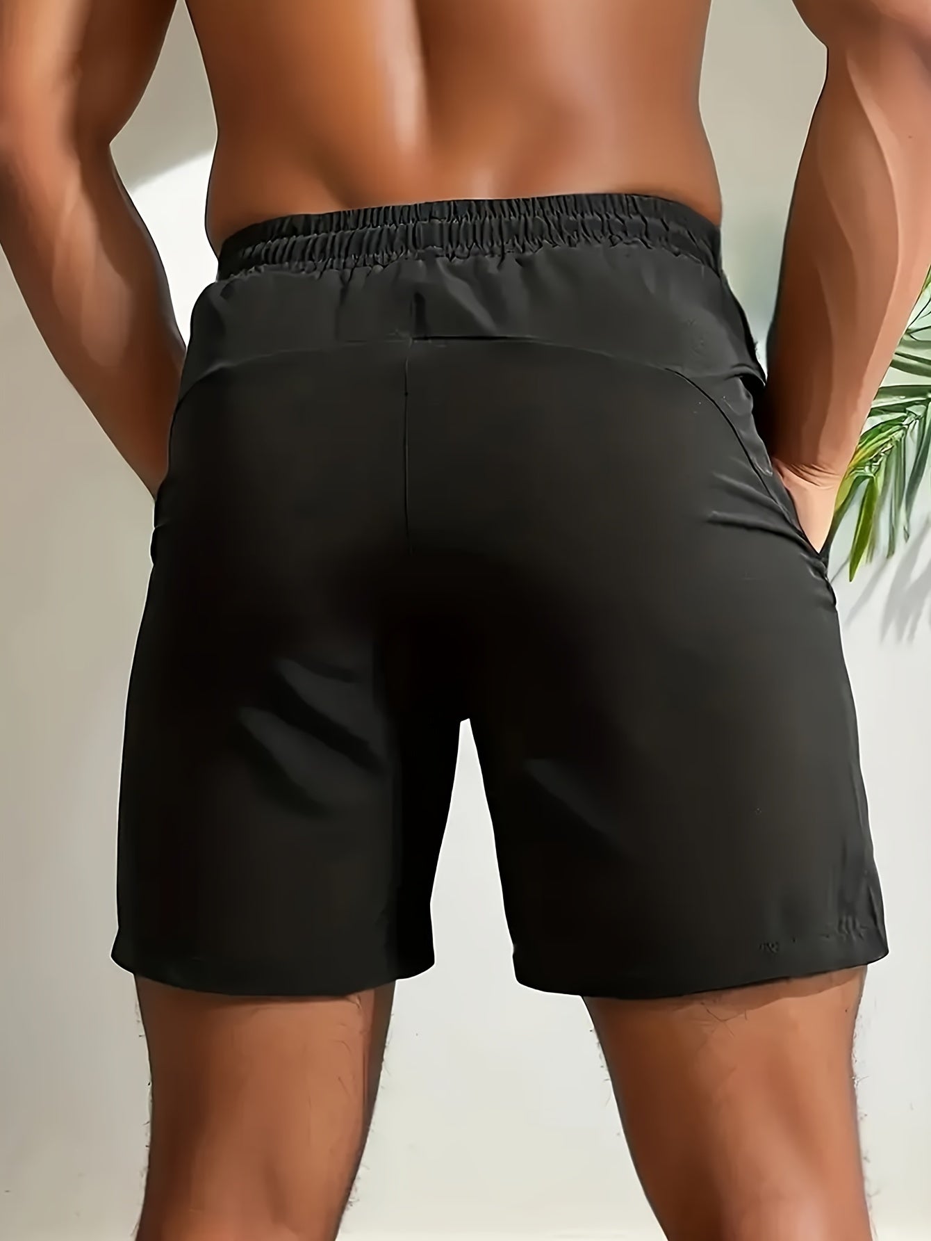 Gary - Sports Shorts with Pockets and Elastic Waist Drawstring for Men