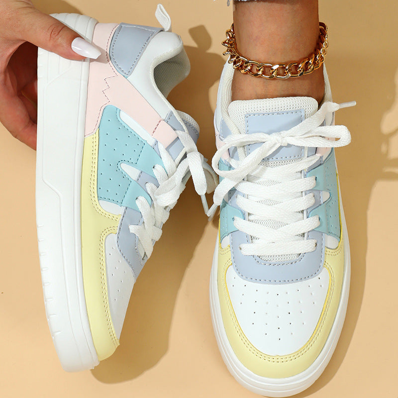 Stephen – Platform Sneakers with Colorful Highlights