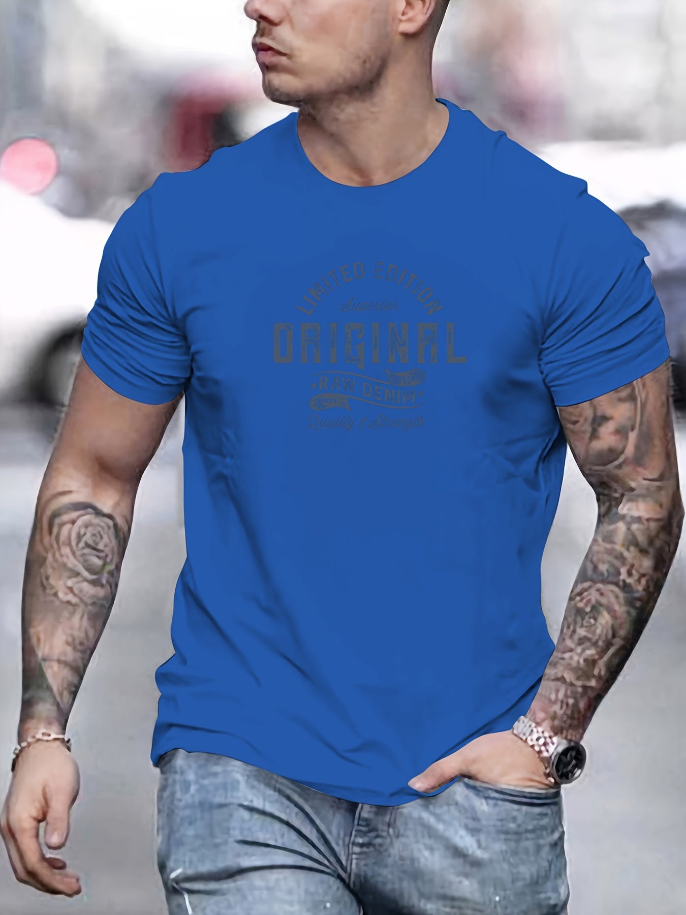 George - Casual Summer T-Shirt with ORIGINAL Graphic Print for Men