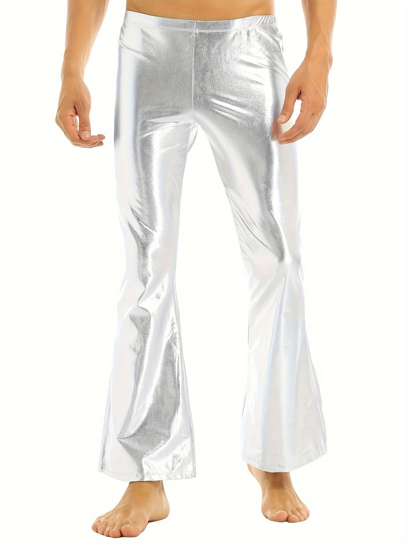 Jeffrey – Men's Shining Flare Leg Pants