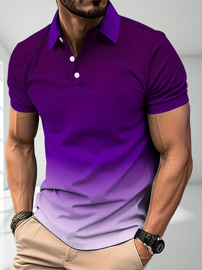 Stanley - Casual Polo Shirt with Gradient Color for Men