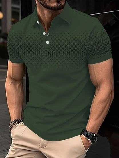 Hugo - Trendy Polo Shirt with Argyle Pattern Print for Men