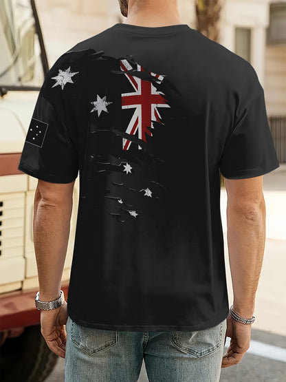 Richard - Casual T-Shirt with National Flag 3D Print for Men