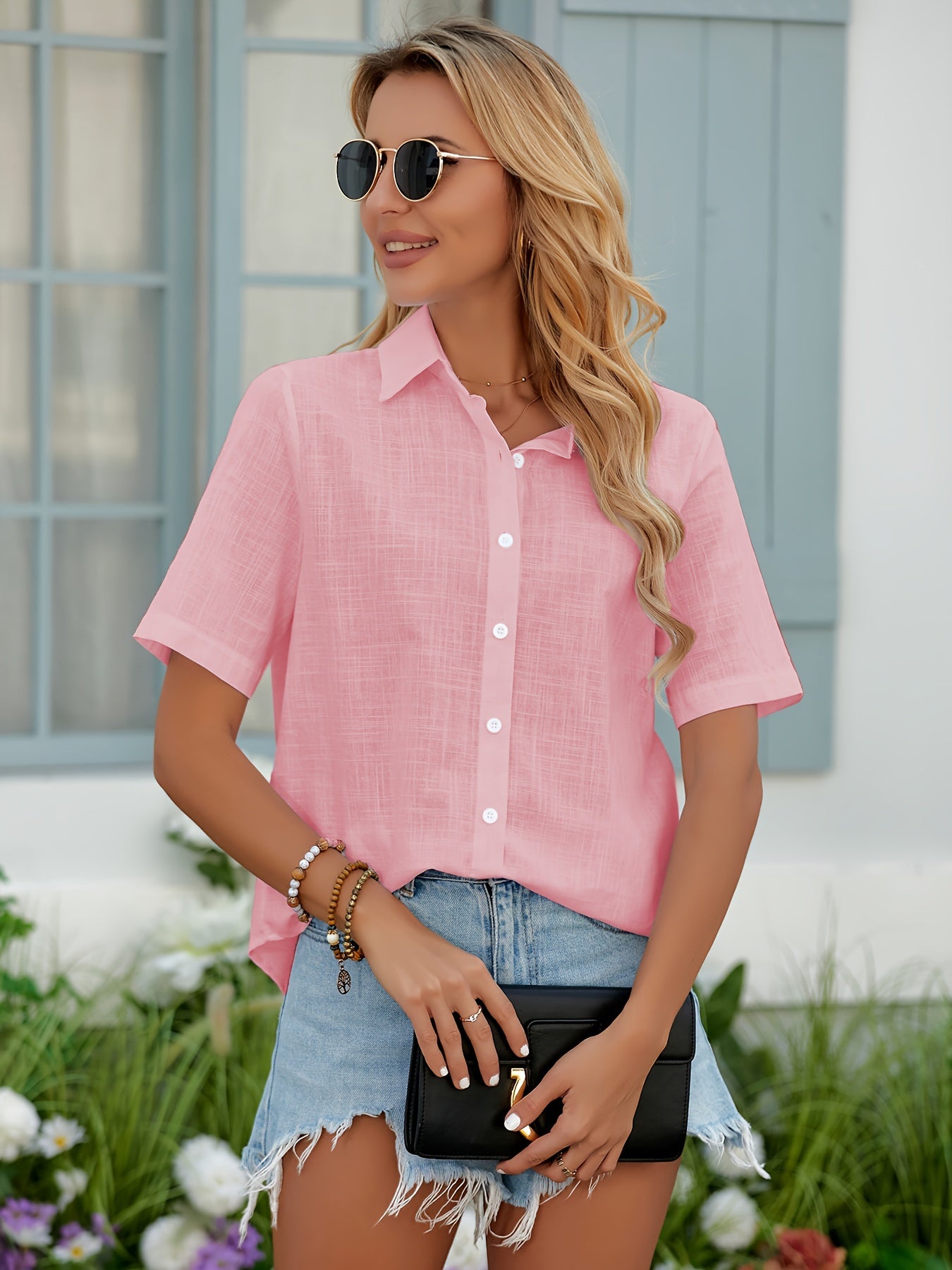 Ayla- Short Sleeve Shirt for Women