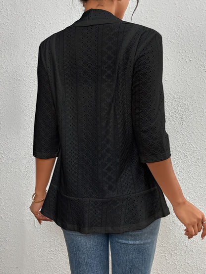 Betty – Elegant Hollow Knit Cardigan