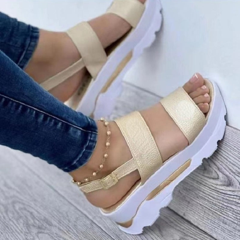 Zoe – Women's Casual Buckle Platform Sandals