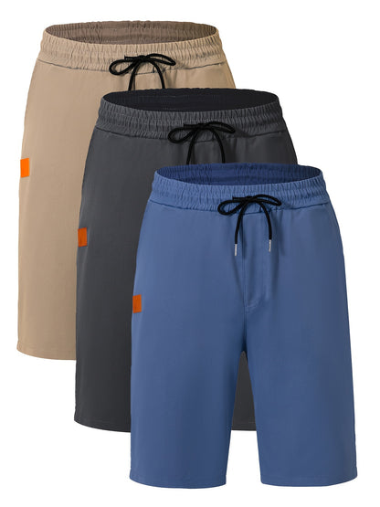 Willian - 3 Pieces Sports Drawstring Shorts Set for Men