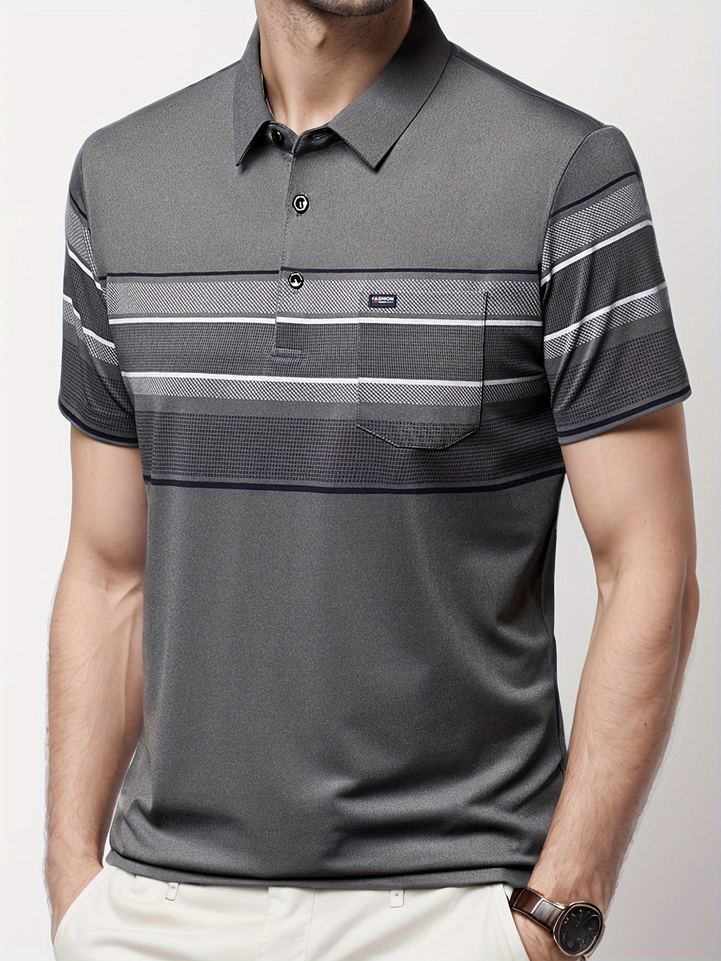 Benjamin - Casual Striped Polo Shirt for Men