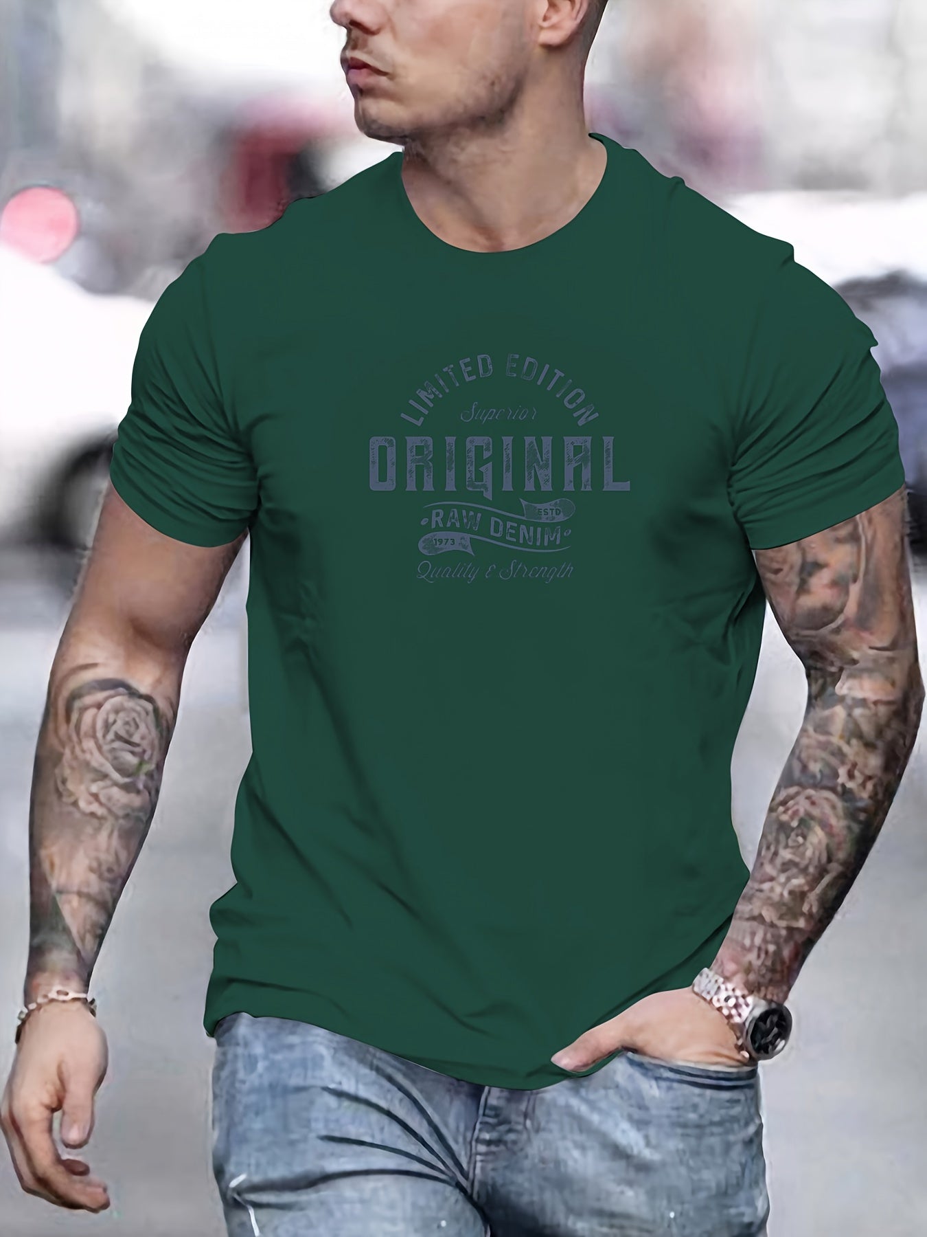 George - Casual Summer T-Shirt with ORIGINAL Graphic Print for Men