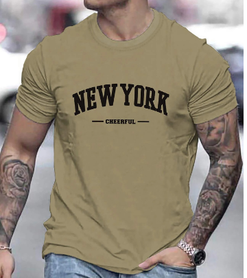 Tommy - Casual T-Shirt with Winchester Logo for Men