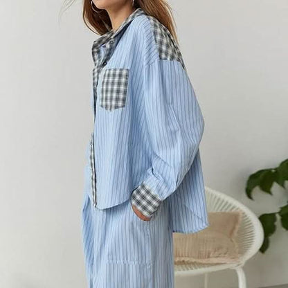 Tempie - Women's Vintage pyjama and shirt set