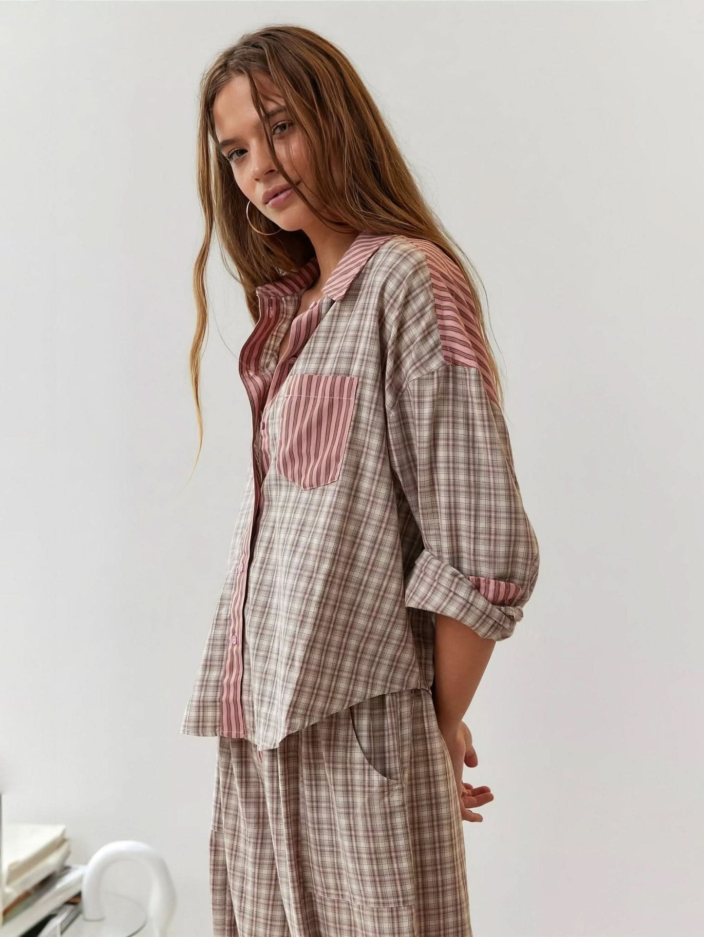 Tempie - Women's Vintage pyjama and shirt set