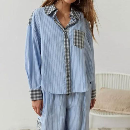 Tempie - Women's Vintage pyjama and shirt set