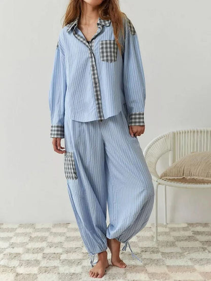 Tempie - Women's Vintage pyjama and shirt set