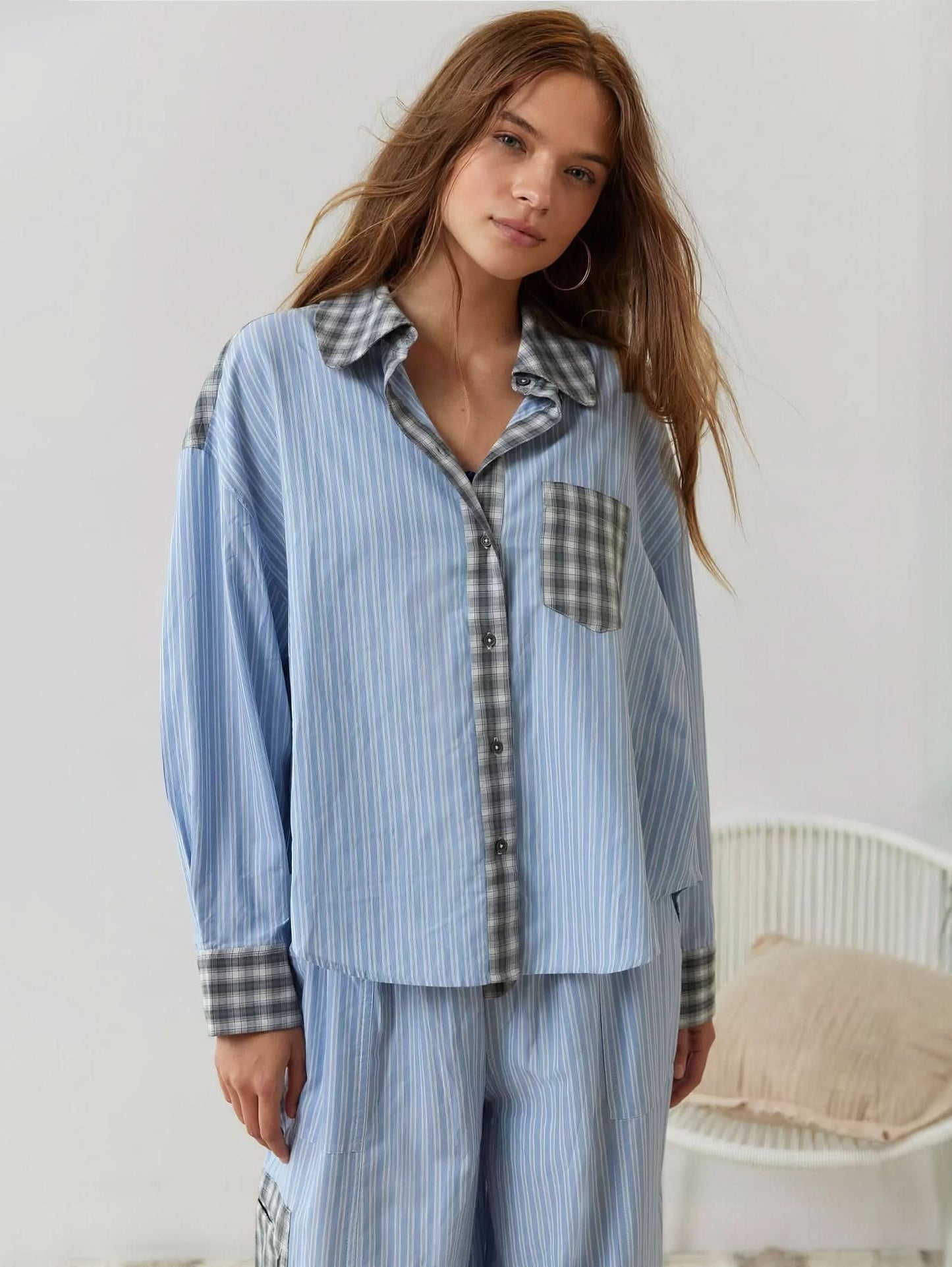 Tempie - Women's Vintage pyjama and shirt set